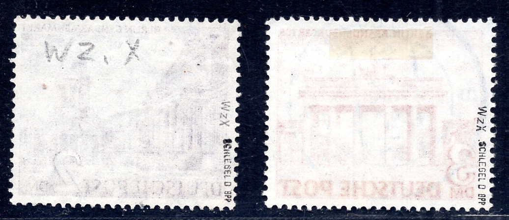 BERLIN 1949 58X,59X gestempelt WASSERZEICHEN geprüft SCHLEGEL BPP